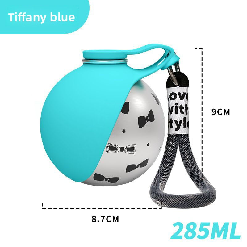 Portable Dog Water Bottle Stainless Steel – Portable Water Bottle for Dogs, Canine Water Bottle & Drink Bottle for Dogs