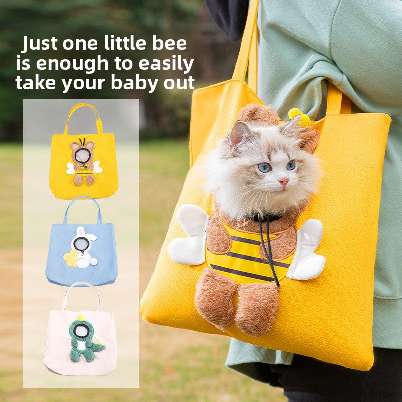 Portable Canvas Pet Carrier Tote Bag – Airline Approved Pet Carrier, Dog Carrier for Plane & Pet Carrier for Plane, Dog Carrier Purse & Dog Purse, Travel Carrier for Small Pets