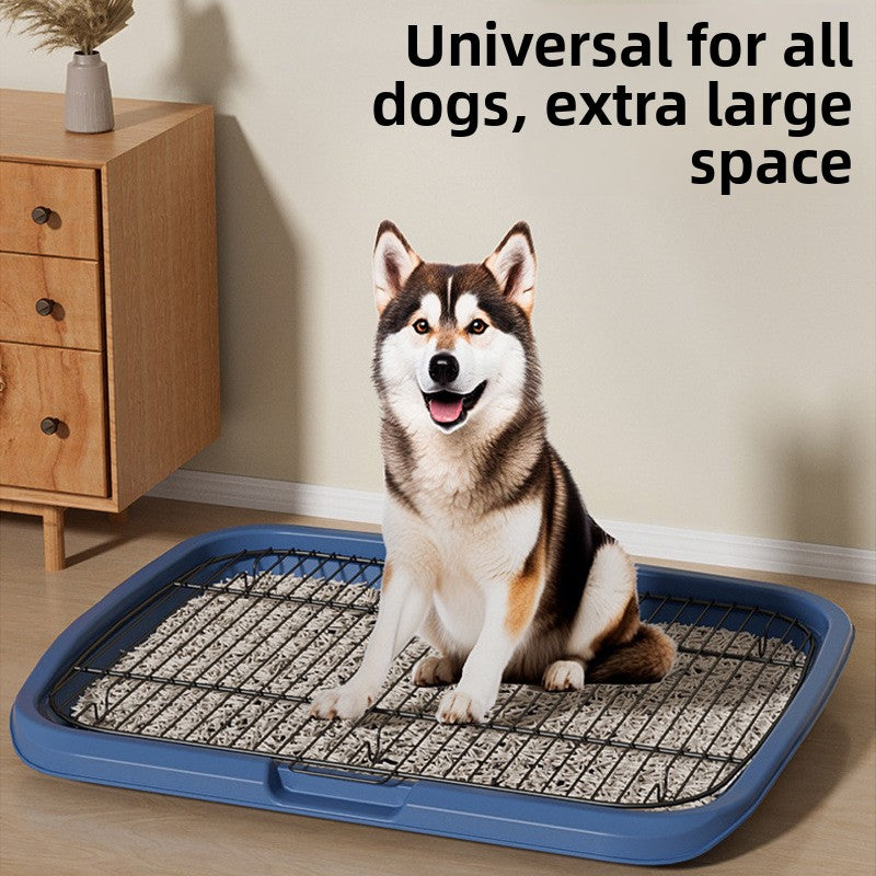Iron Mesh Dog Toilet with High Fence for Small Medium Dogs, Heavy Duty Dog Crate, Wire Dog Crate, Metal Kennel for Dogs, Large Metal Dog Cage, Wrought Iron Dog Cage, All Metal Dog Crate