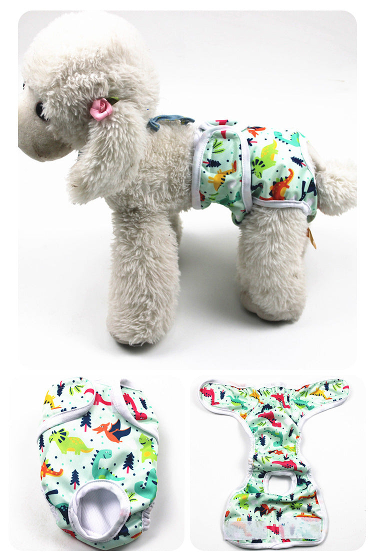 Cartoon Print Dog Menstrual Pants for Female Pets, Cute Doggy Cartoon Design, Cartoon Dog Character Pattern, Dog Characters Cartoon Print, Cartoon Dog Pictures & Image Style Pet Sanitary Pants