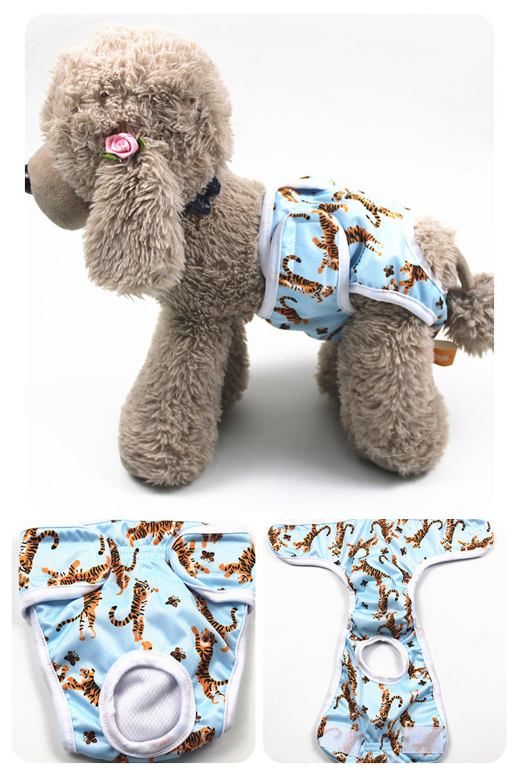 Cartoon Print Dog Menstrual Pants for Female Pets, Cute Doggy Cartoon Design, Cartoon Dog Character Pattern, Dog Characters Cartoon Print, Cartoon Dog Pictures & Image Style Pet Sanitary Pants