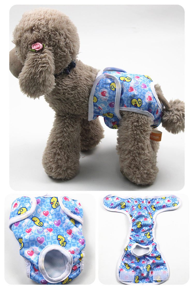 Cartoon Print Dog Menstrual Pants for Female Pets, Cute Doggy Cartoon Design, Cartoon Dog Character Pattern, Dog Characters Cartoon Print, Cartoon Dog Pictures & Image Style Pet Sanitary Pants