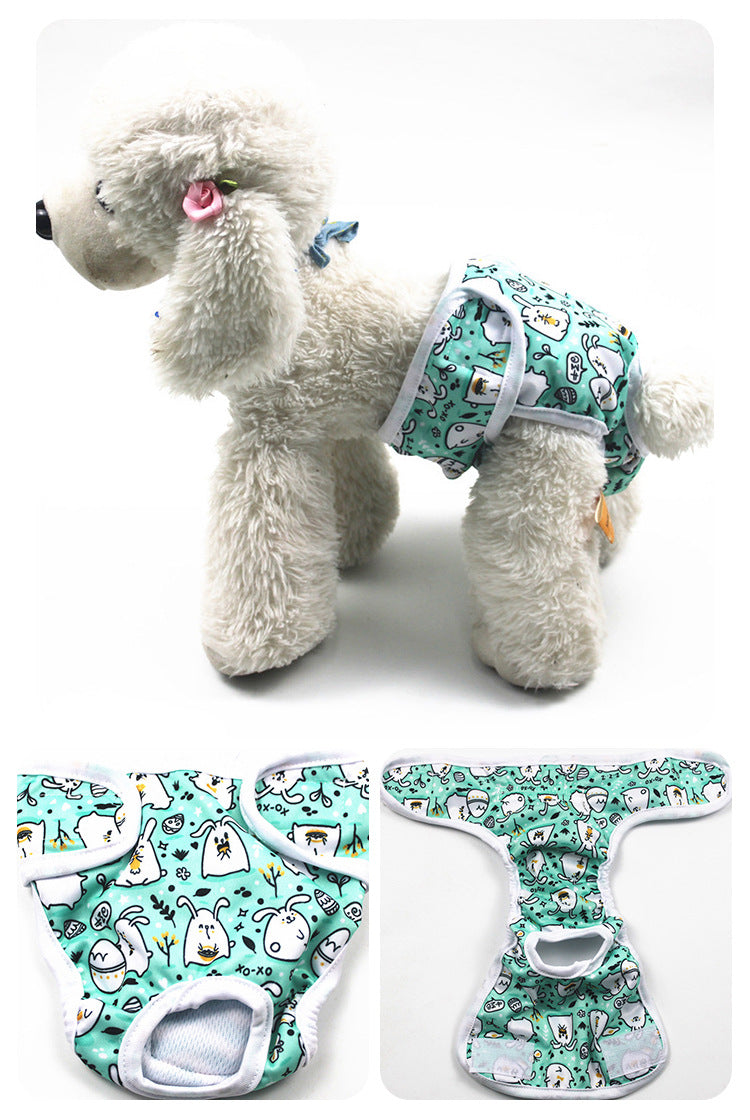 Cartoon Print Dog Menstrual Pants for Female Pets, Cute Doggy Cartoon Design, Cartoon Dog Character Pattern, Dog Characters Cartoon Print, Cartoon Dog Pictures & Image Style Pet Sanitary Pants