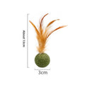 Catnip Feather Toy for Cats, KONG Mouse Toy, KONG Feather Mouse with Catnip, Interactive Cat Teaser Toy, Feather Cat Toy for Kittens and Adult Cats