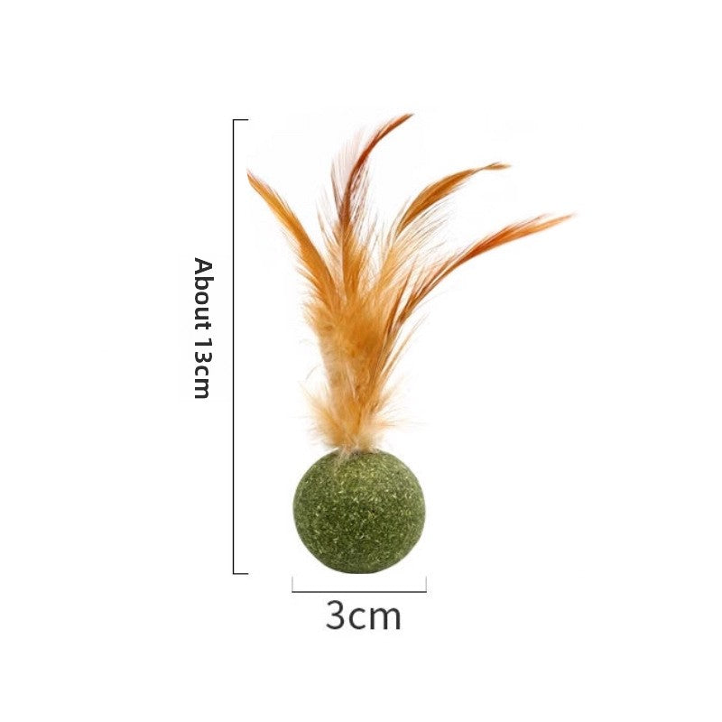 Catnip Feather Toy for Cats, KONG Mouse Toy, KONG Feather Mouse with Catnip, Interactive Cat Teaser Toy, Feather Cat Toy for Kittens and Adult Cats