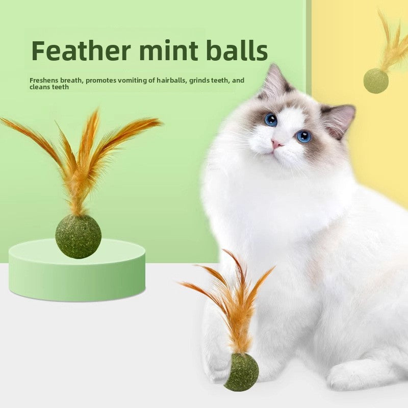 Catnip Feather Toy for Cats, KONG Mouse Toy, KONG Feather Mouse with Catnip, Interactive Cat Teaser Toy, Feather Cat Toy for Kittens and Adult Cats