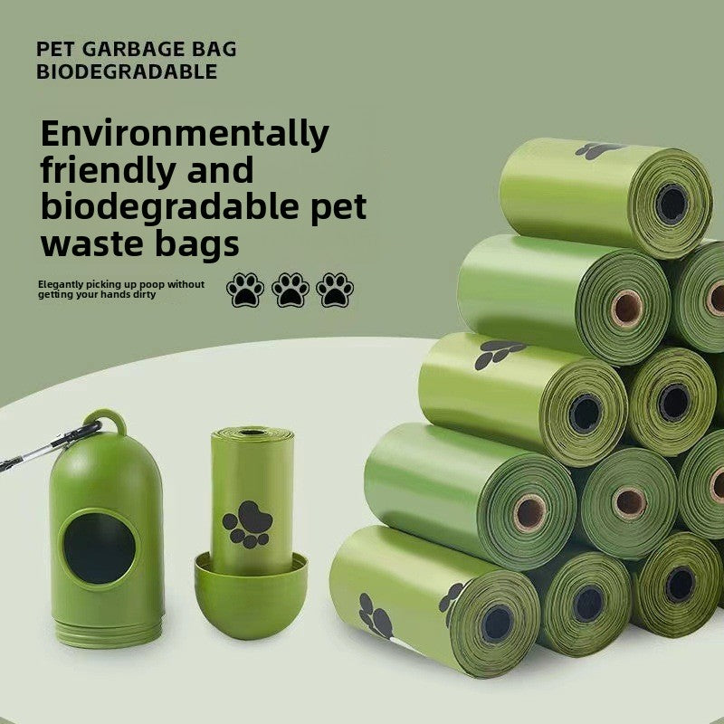 Biodegradable Dog Poop Bags – Dog Poop Bags Holder, Dog Poop Bag Holder, Pet Poop Bags for Easy Waste Pickup, Compostable-Style Waste Cleanup Bags