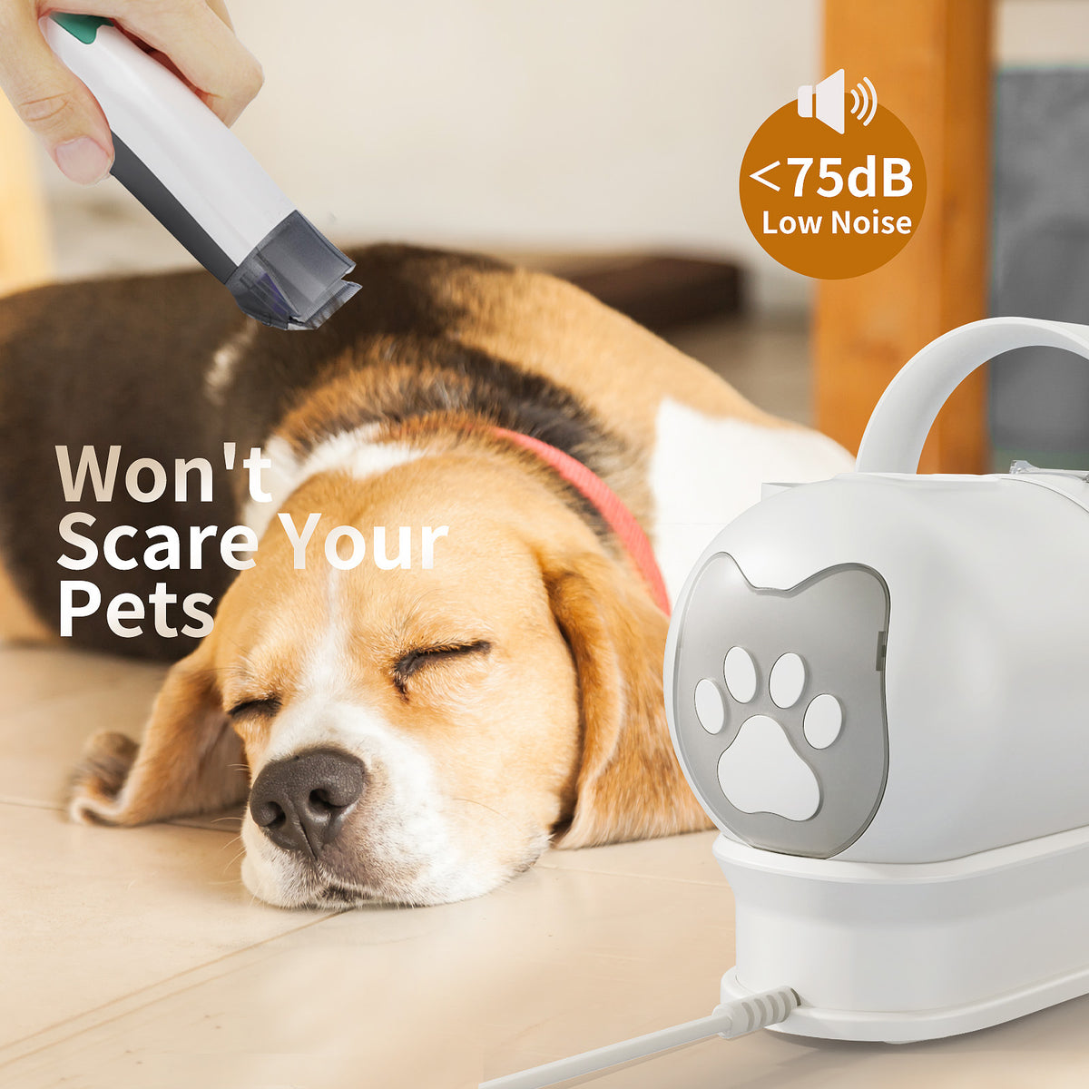 7-in-1 Multifunctional Pet Grooming Vacuum Trimmer