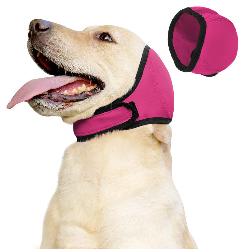 Adjustable Dog Earmuffs Hood for Swimming and Comfort