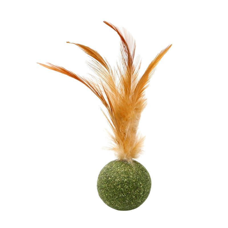 Catnip Feather Toy for Cats, KONG Mouse Toy, KONG Feather Mouse with Catnip, Interactive Cat Teaser Toy, Feather Cat Toy for Kittens and Adult Cats