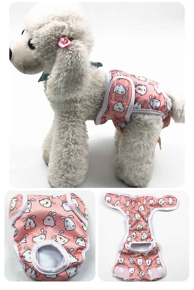 Cartoon Print Dog Menstrual Pants for Female Pets, Cute Doggy Cartoon Design, Cartoon Dog Character Pattern, Dog Characters Cartoon Print, Cartoon Dog Pictures & Image Style Pet Sanitary Pants