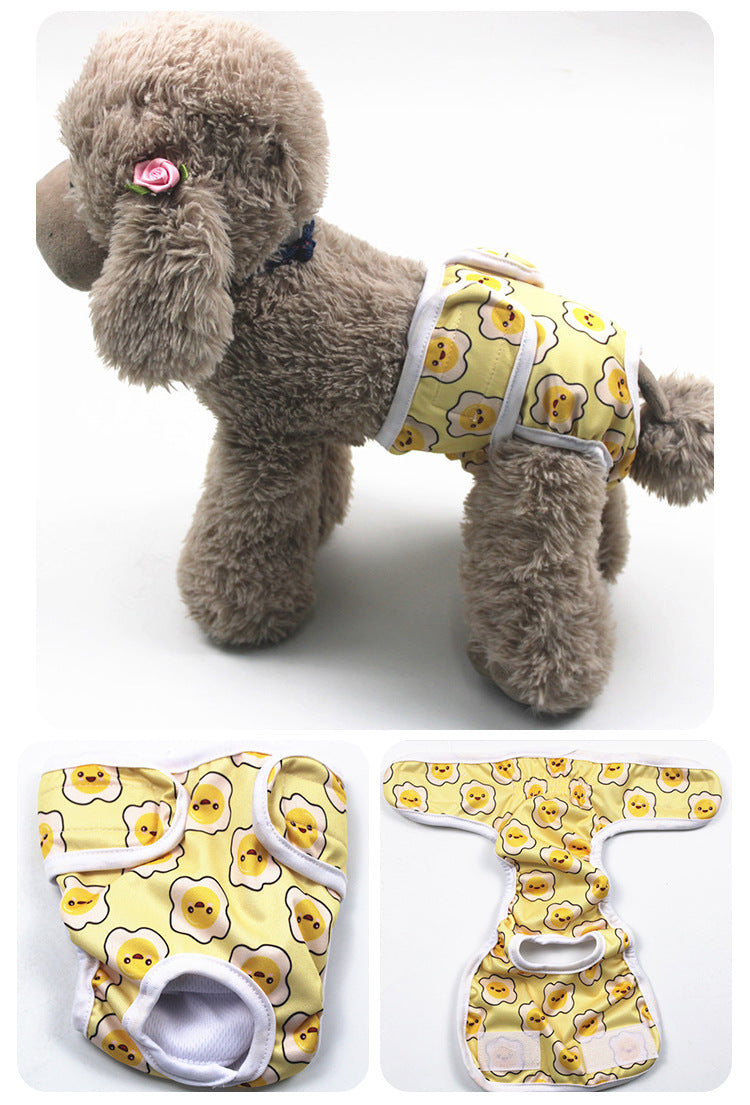 Cartoon Print Dog Menstrual Pants for Female Pets, Cute Doggy Cartoon Design, Cartoon Dog Character Pattern, Dog Characters Cartoon Print, Cartoon Dog Pictures & Image Style Pet Sanitary Pants