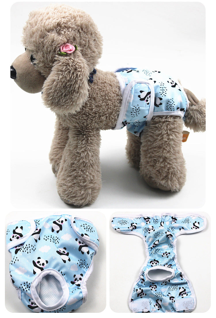 Cartoon Print Dog Menstrual Pants for Female Pets, Cute Doggy Cartoon Design, Cartoon Dog Character Pattern, Dog Characters Cartoon Print, Cartoon Dog Pictures & Image Style Pet Sanitary Pants
