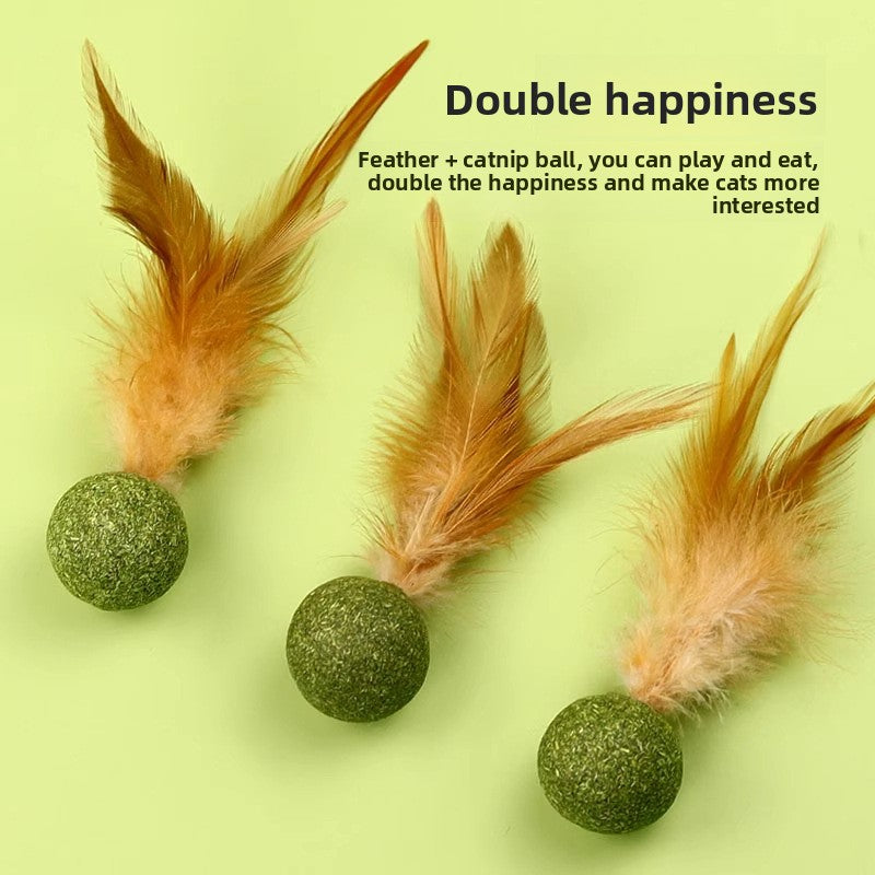 Catnip Feather Toy for Cats, KONG Mouse Toy, KONG Feather Mouse with Catnip, Interactive Cat Teaser Toy, Feather Cat Toy for Kittens and Adult Cats