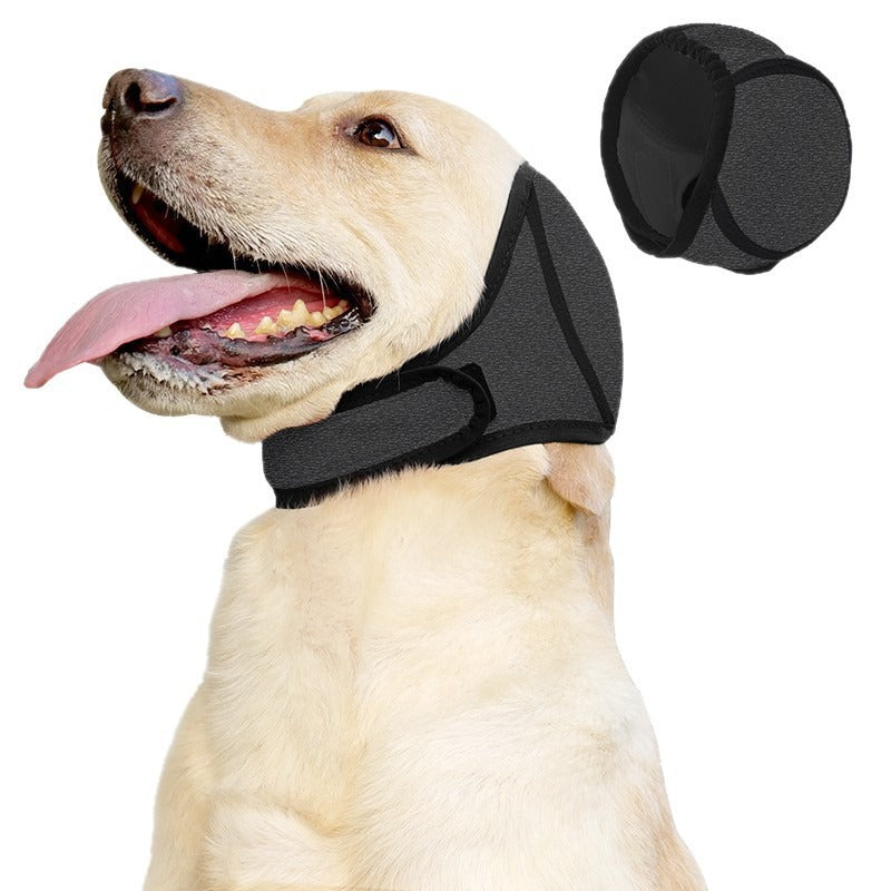 Adjustable Dog Earmuffs Hood for Swimming and Comfort