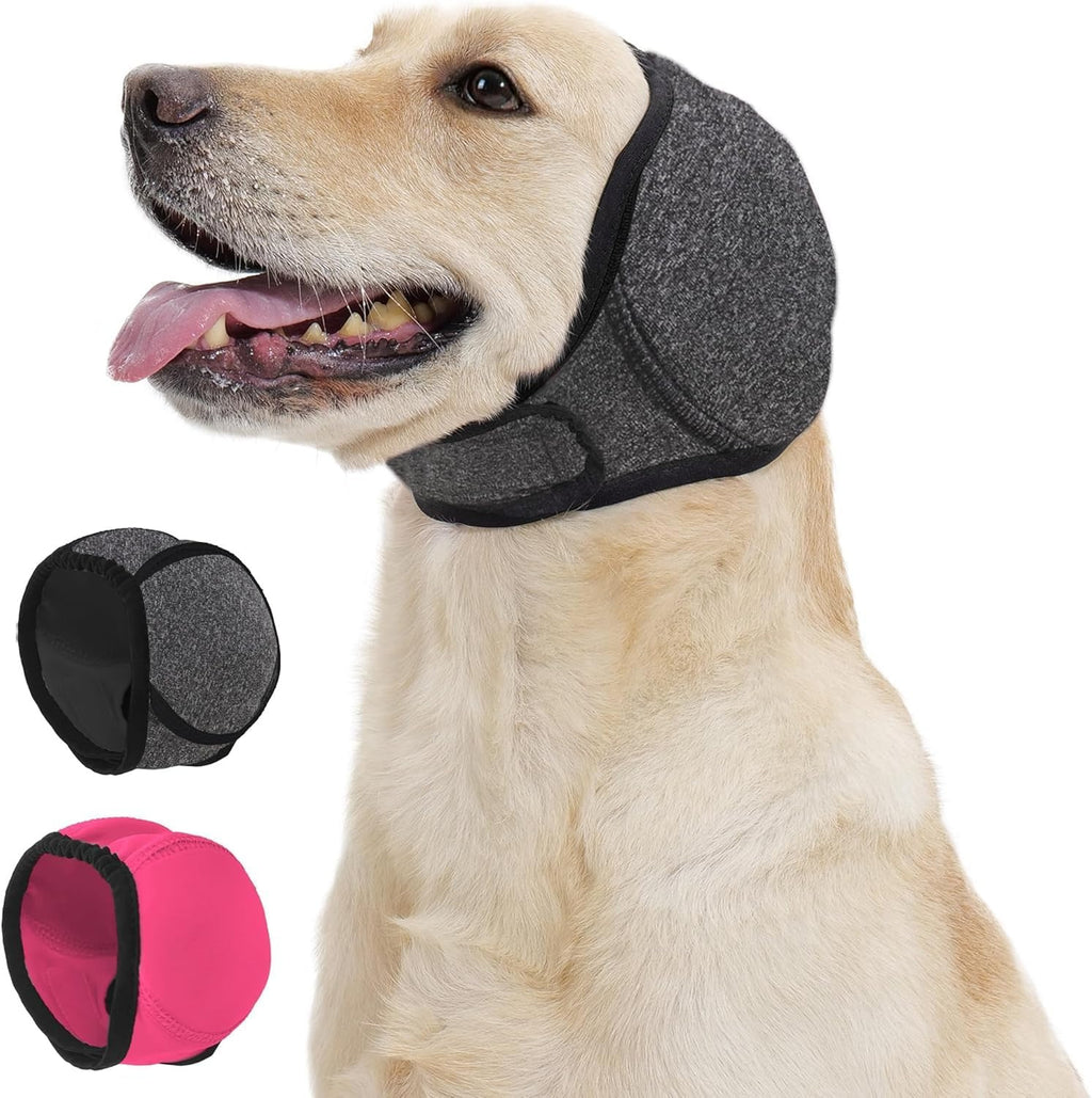 Adjustable Dog Earmuffs Hood for Swimming and Comfort