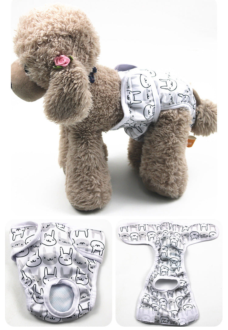 Cartoon Print Dog Menstrual Pants for Female Pets, Cute Doggy Cartoon Design, Cartoon Dog Character Pattern, Dog Characters Cartoon Print, Cartoon Dog Pictures & Image Style Pet Sanitary Pants