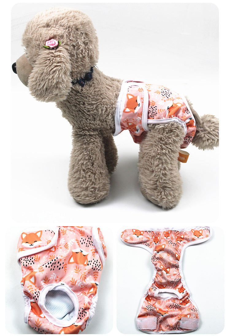 Cartoon Print Dog Menstrual Pants for Female Pets, Cute Doggy Cartoon Design, Cartoon Dog Character Pattern, Dog Characters Cartoon Print, Cartoon Dog Pictures & Image Style Pet Sanitary Pants