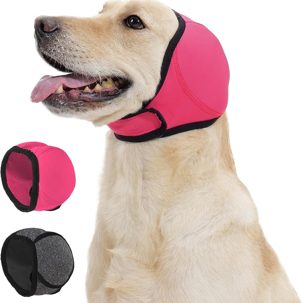 Adjustable Dog Earmuffs Hood for Swimming and Comfort